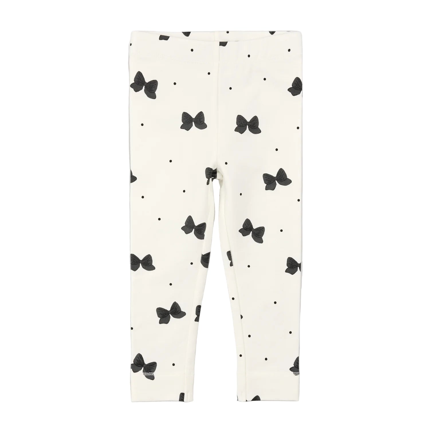 Miles the Label girls glitter bow print leggings