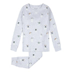 Petit Lem kids snowman print pajamas