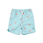 Miles the Label boys flamingo print swim trunks