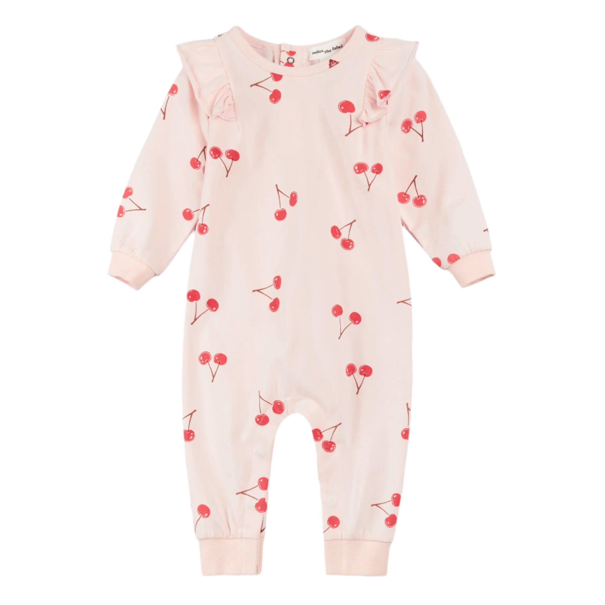 Miles the Label infant girl cherry print romper