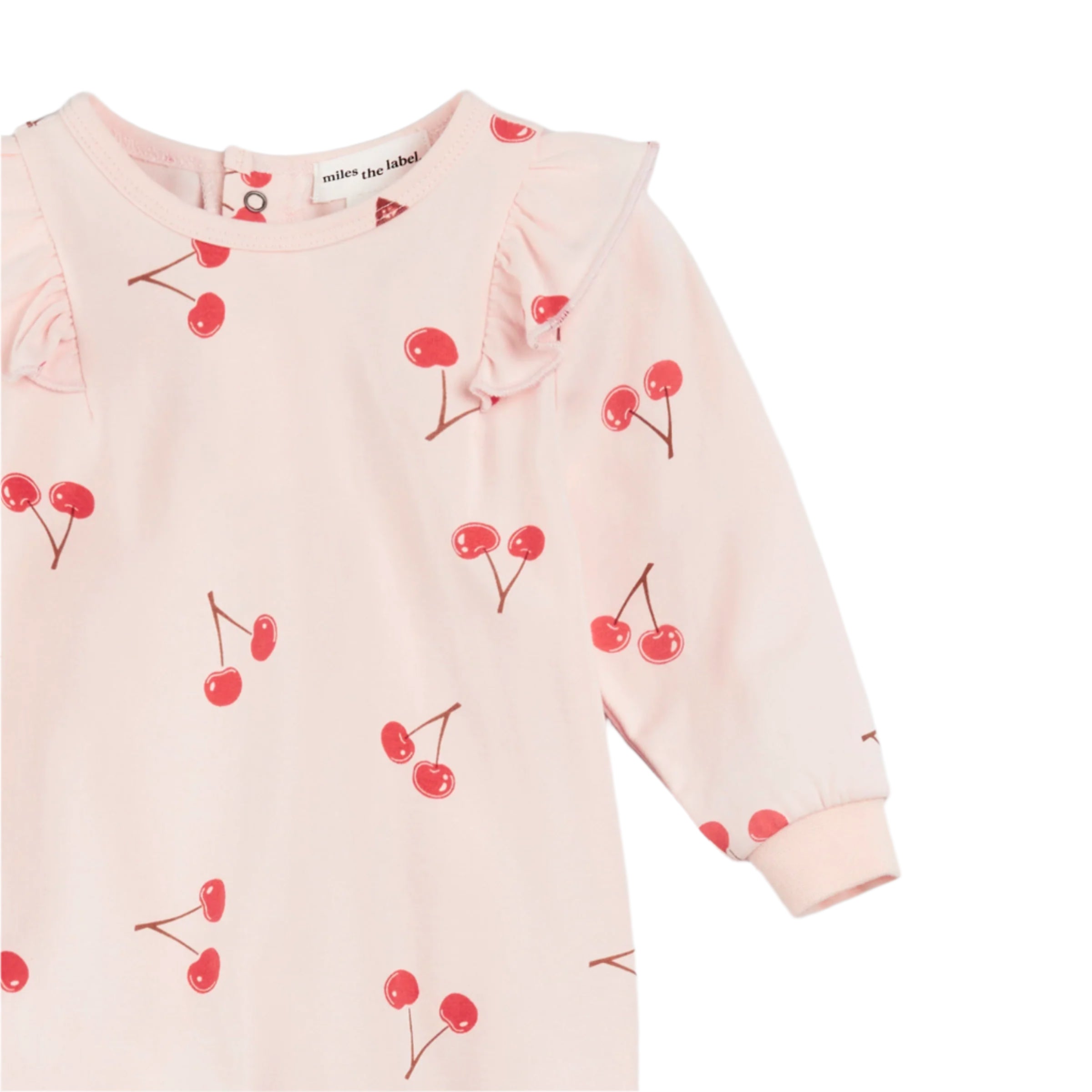 Miles the Label infant girl cherry print romper