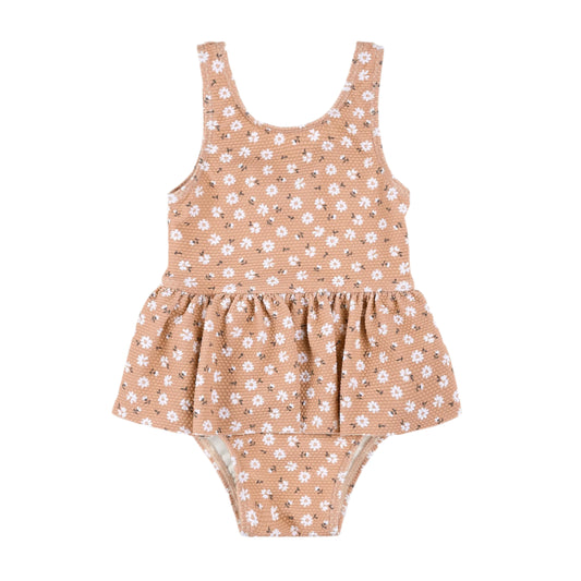 Petit Lem infant girl wild rose skirted swimsuit