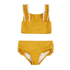 Petit Lem girls ruffle ribbed bikini