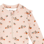 Petit Lem girls oranges print one-piece swimsuit