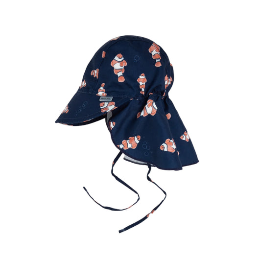 Petit Lem clownfish print flap hat