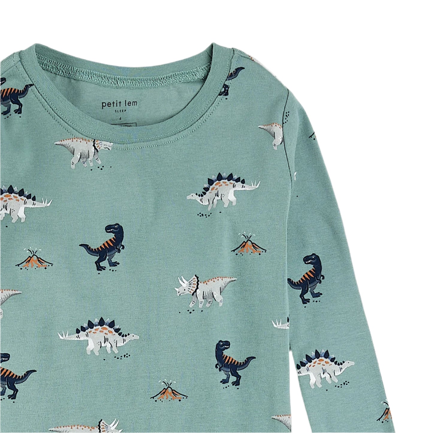 Petit Lem kids dinosaur print pajamas