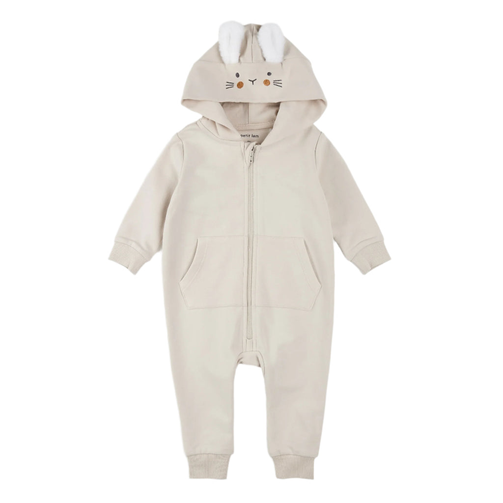 Petit Lem infant hooded bunny playsuit