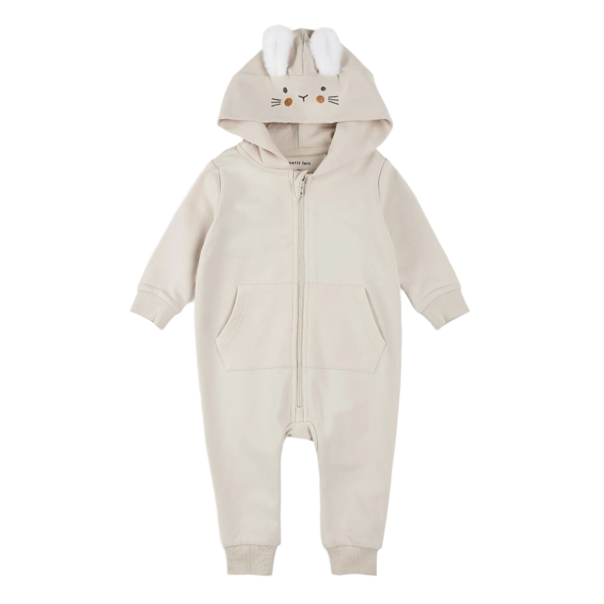 Petit Lem infant hooded bunny playsuit