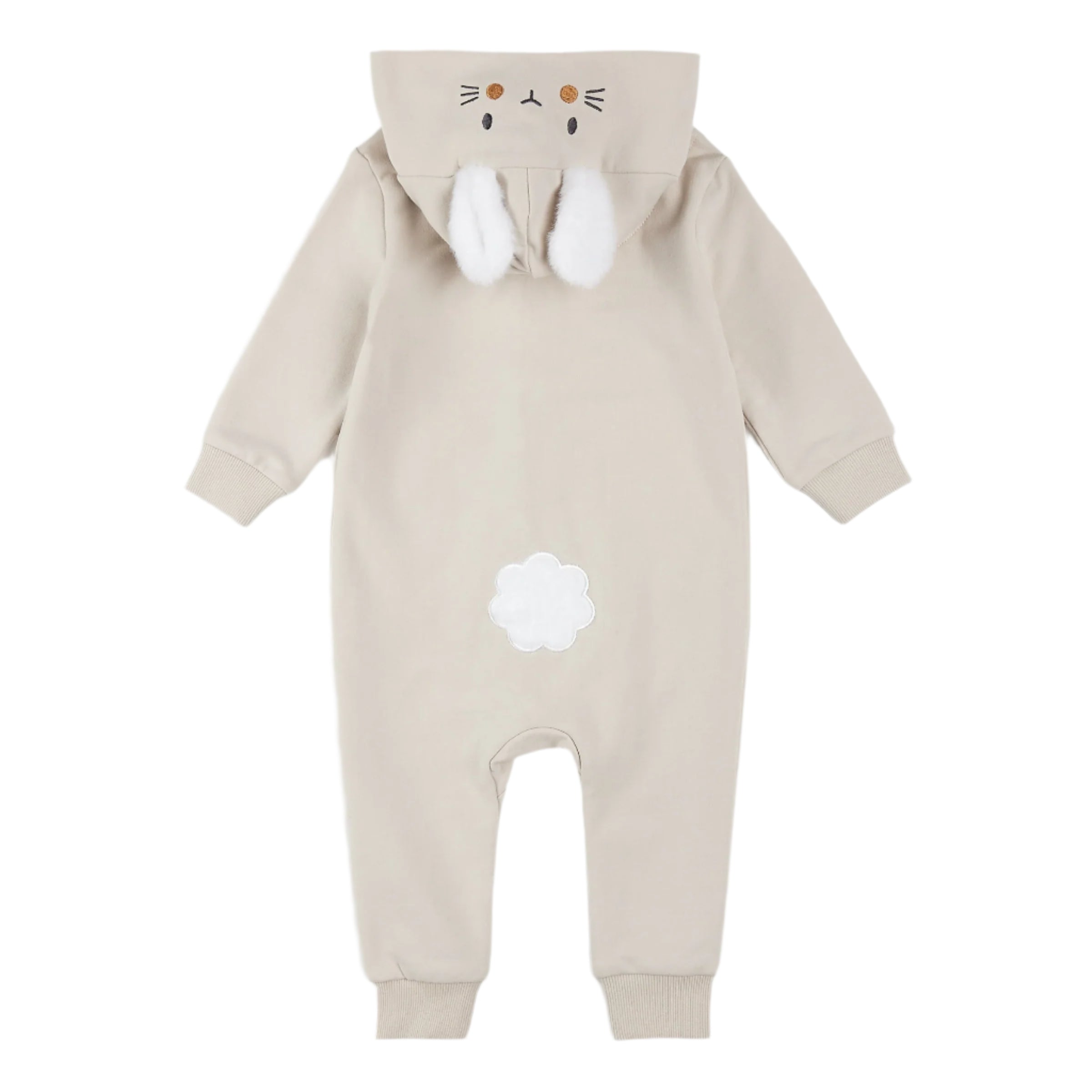 Petit Lem infant hooded bunny playsuit
