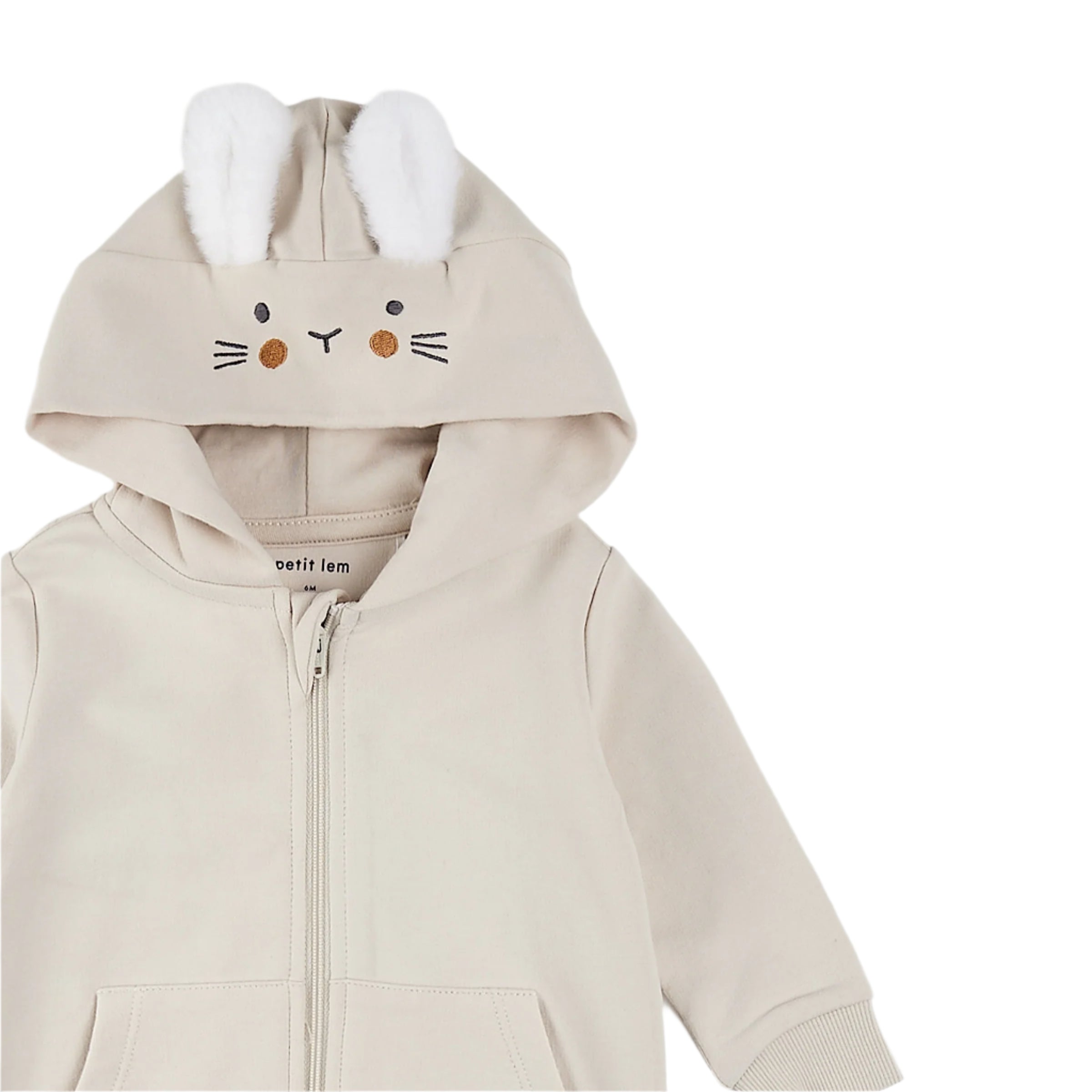 Petit Lem infant hooded bunny playsuit