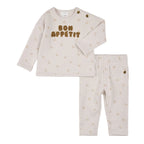 Petit Lem infant bon appétit jersey set