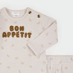 Petit Lem infant bon appétit jersey set