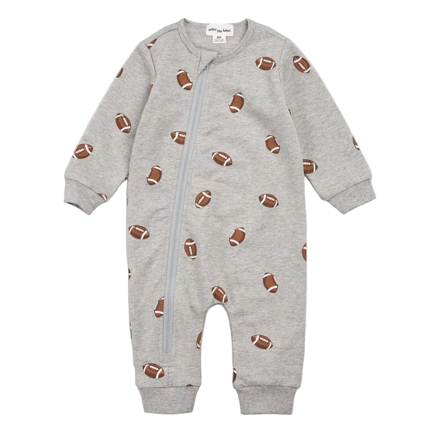 Miles the Label infant football print romper