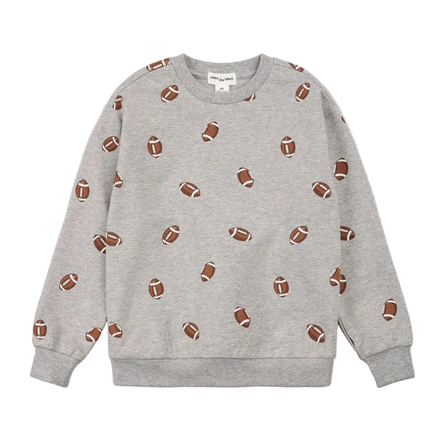 Miles the Label kids football print sweatshirt