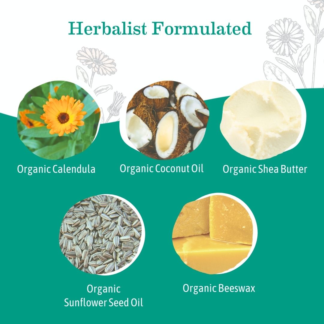 Earth Mama Organics baby face nose and cheek balm