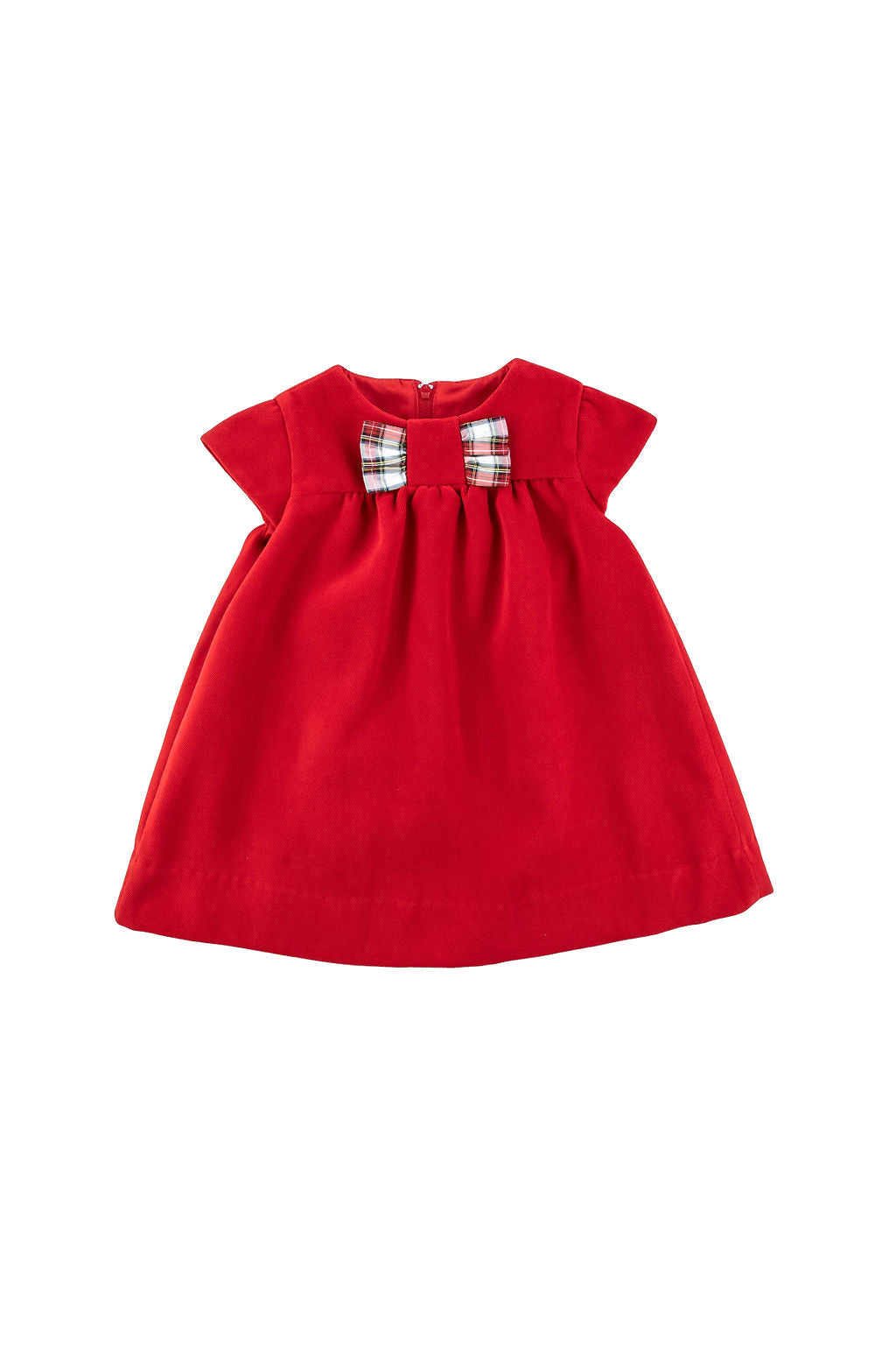 Florence Eiseman infant girl velvet dress with taffeta bow