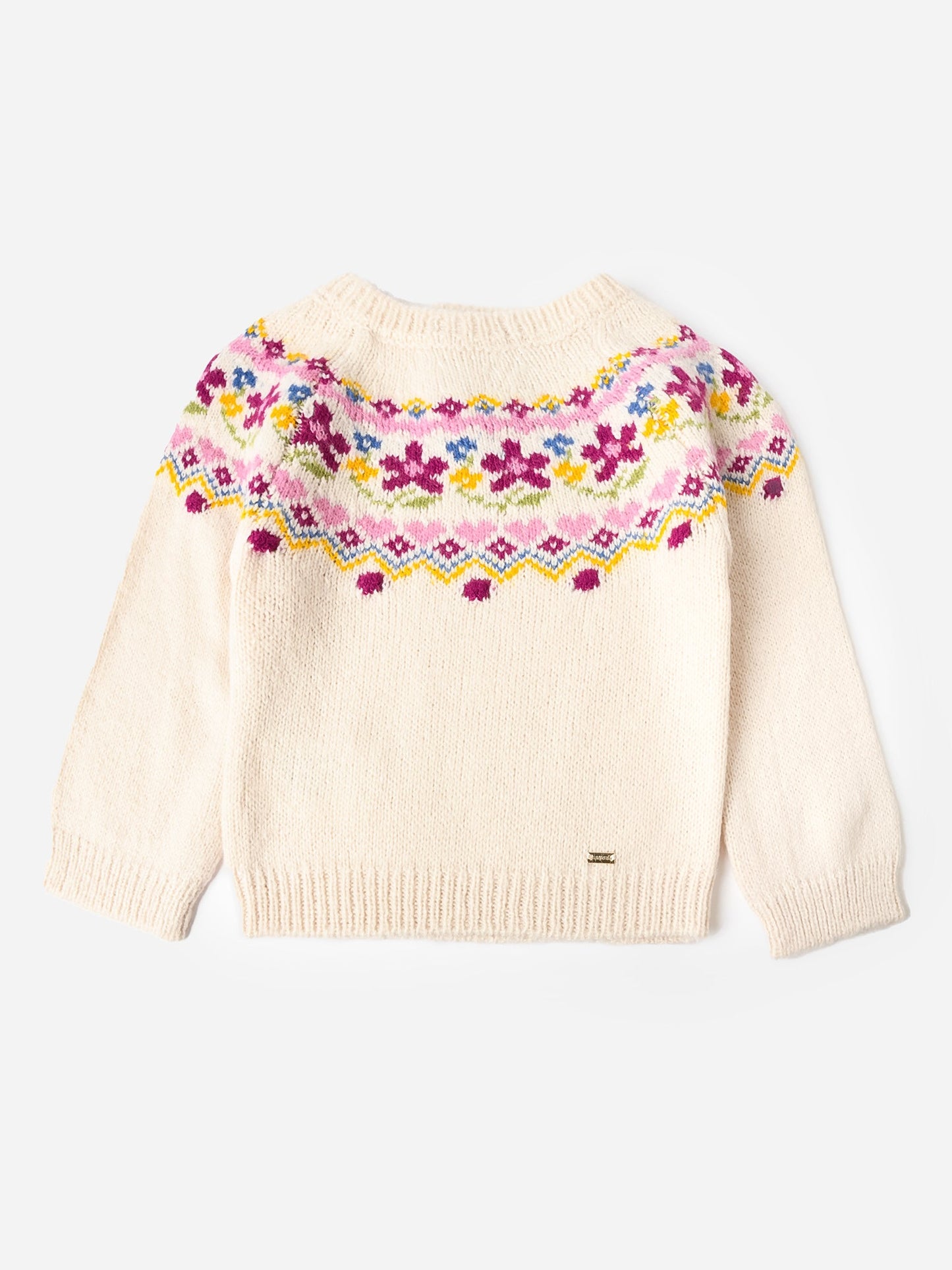 Mayoral infant girl jacquard pullover sweater