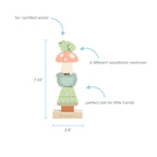 Pearhead woodland stacking toy