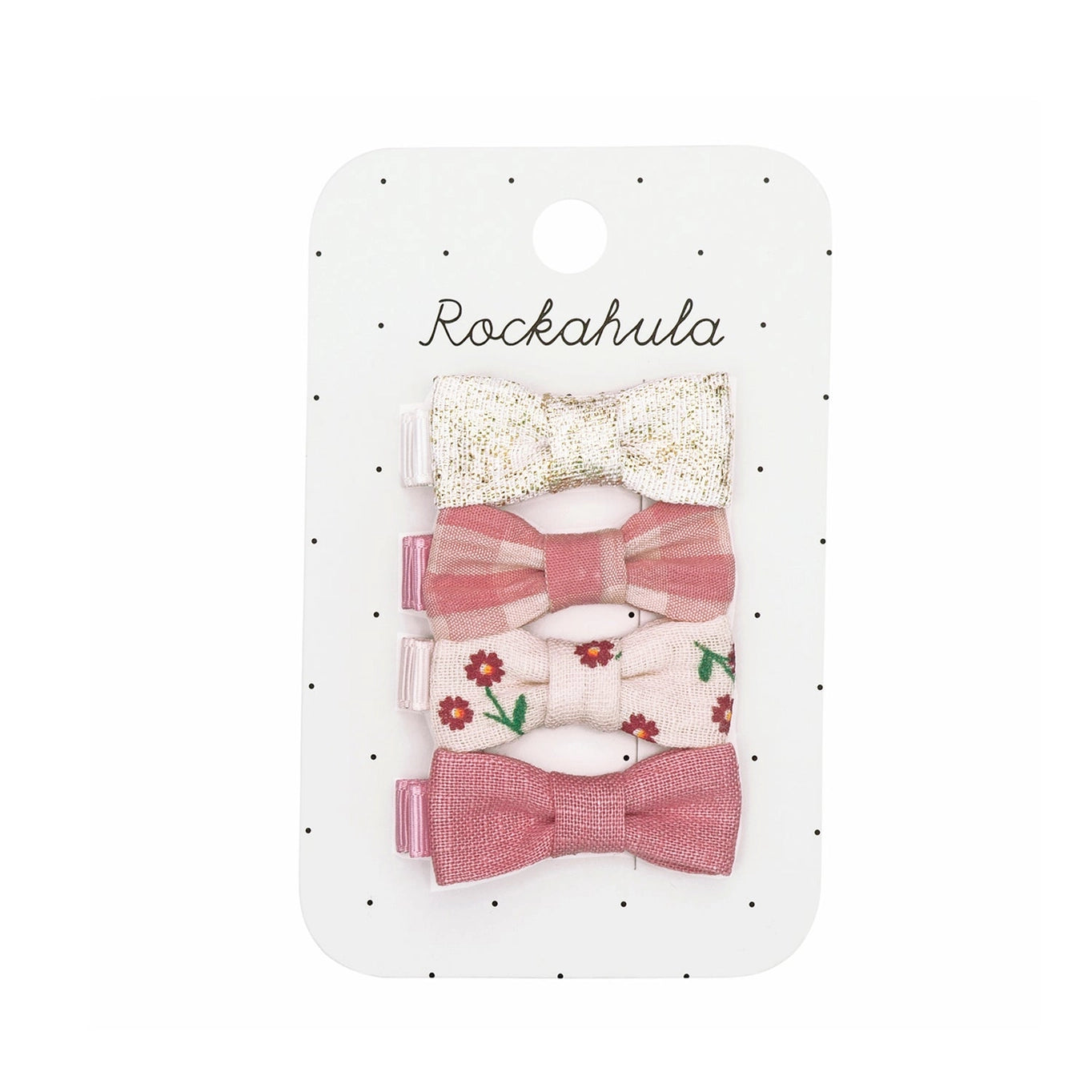 Rockahula 4-pack mini bow clips