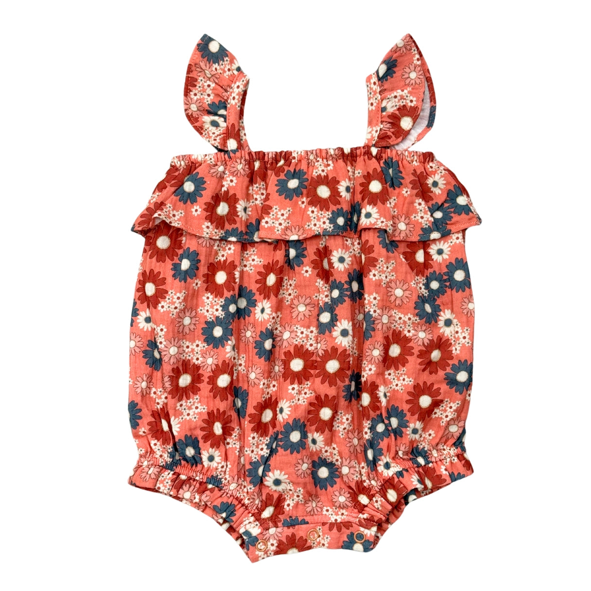 Babysprouts infant girl gauze bubble romper