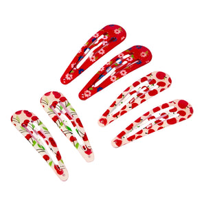 Girly 3-pack snap hair clips
