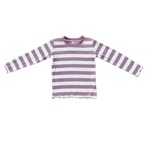 Babysprouts girls lettuce hem long sleeve tee
