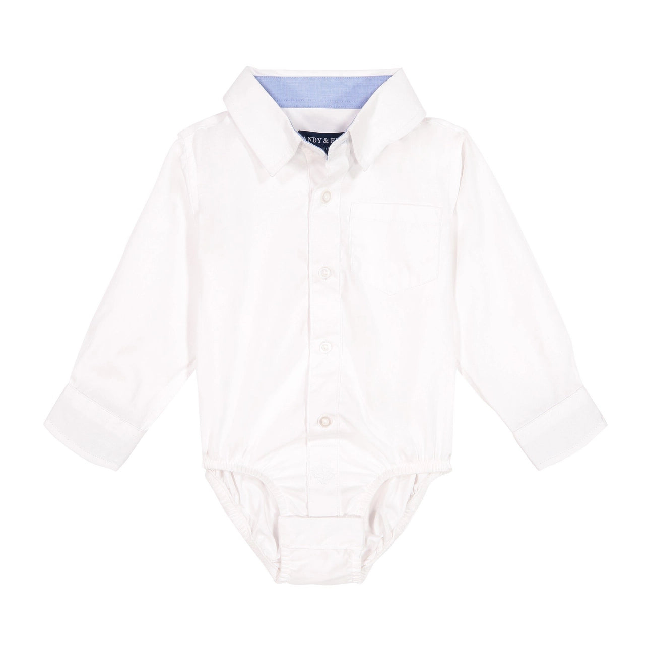 Andy & Evan infant boy poplin button-down onesie