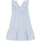 Minymo girls stripe seersucker dress