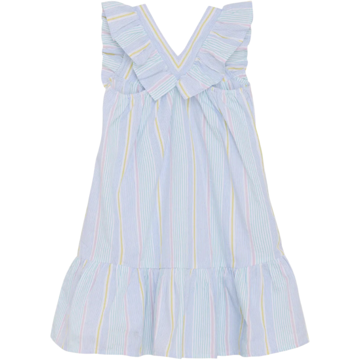 Minymo girls stripe seersucker dress