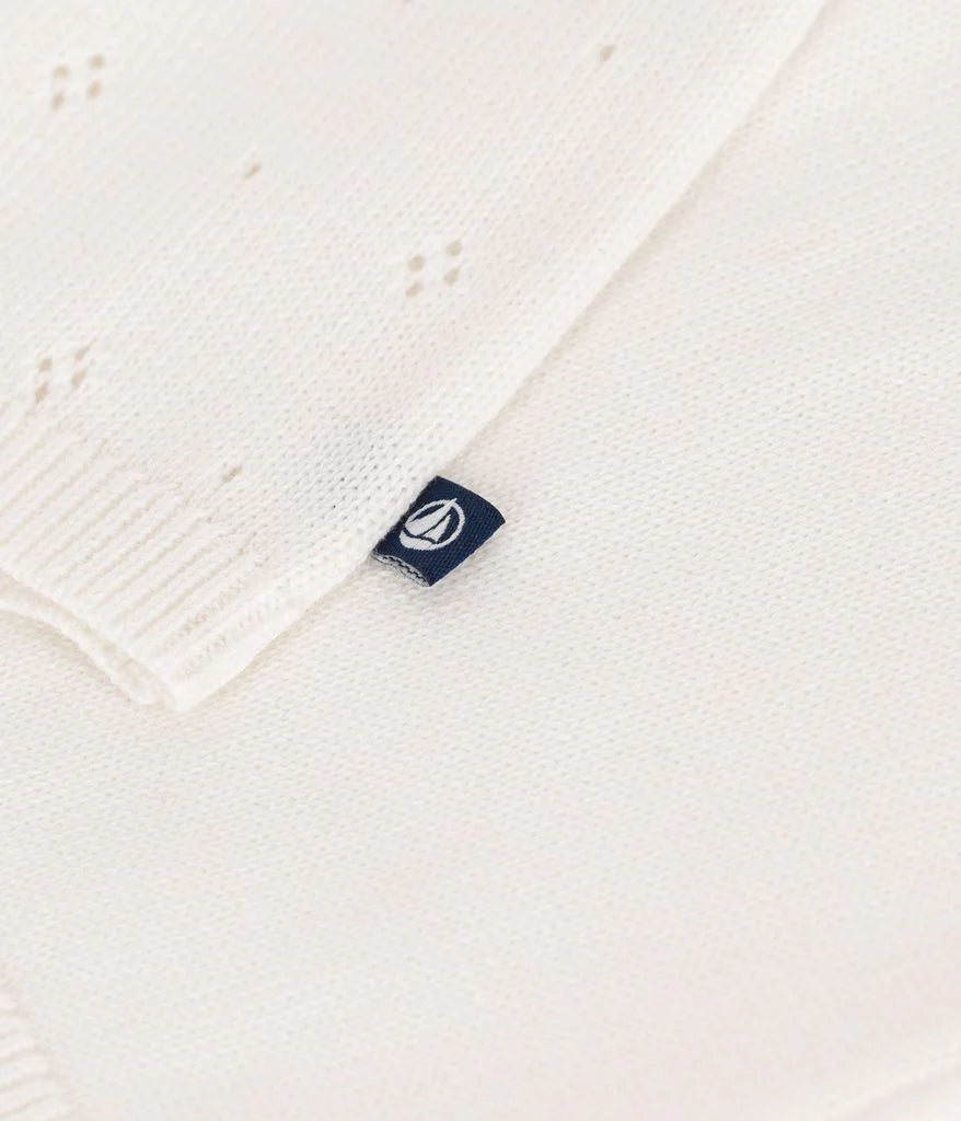 Petit Bateau infant girl pointelle cardigan