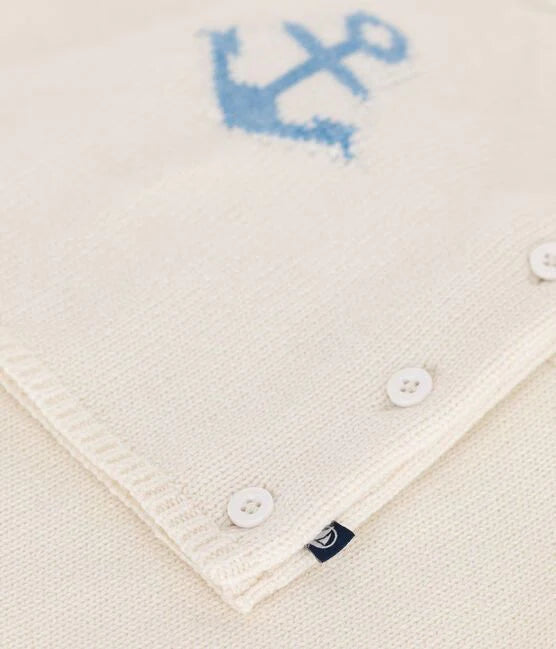 Petit Bateau infant anchor knit sweater set