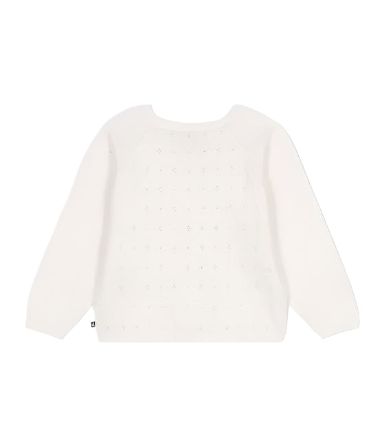 Petit Bateau girls pointelle cardigan