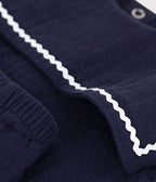 Petit Bateau infant girl gauzy top & shorts set