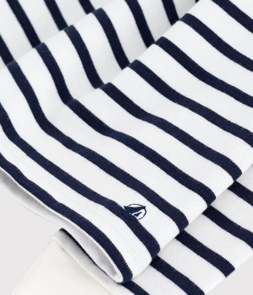 Petit Bateau girls long sleeve stripe dress