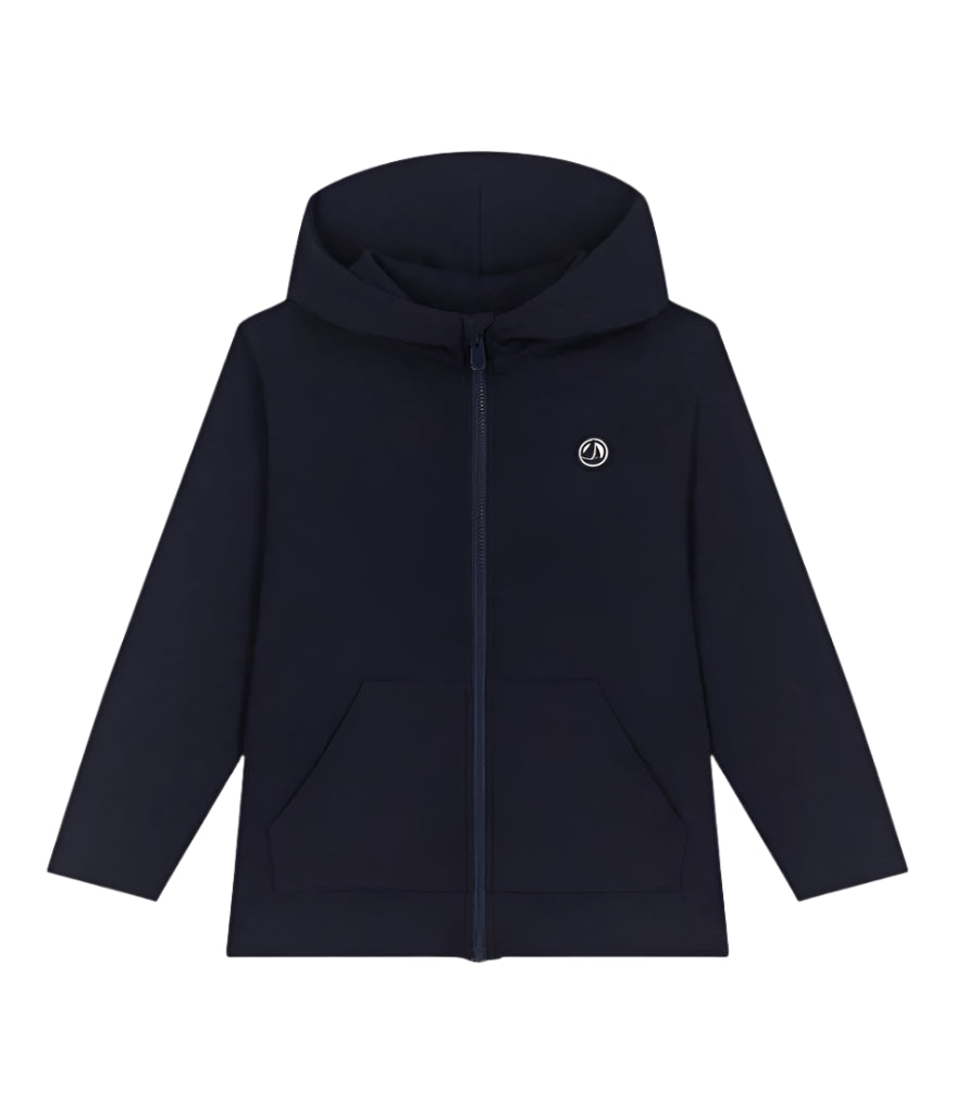 Petit Bateau kids zip up hooded sweatshirt