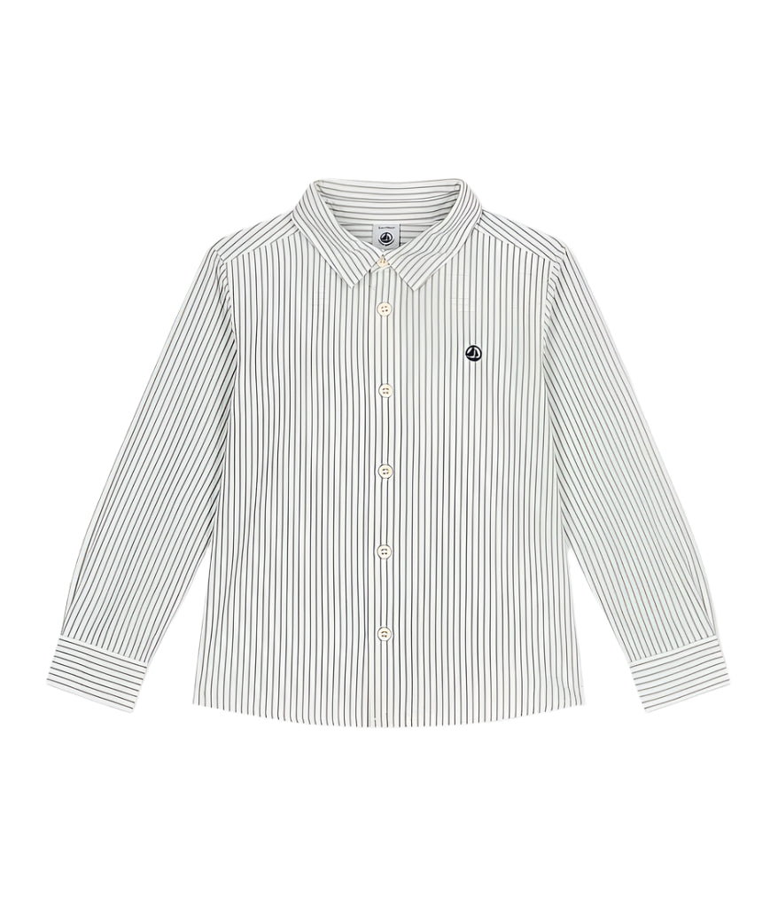 Petit Bateau boys stripe dress shirt