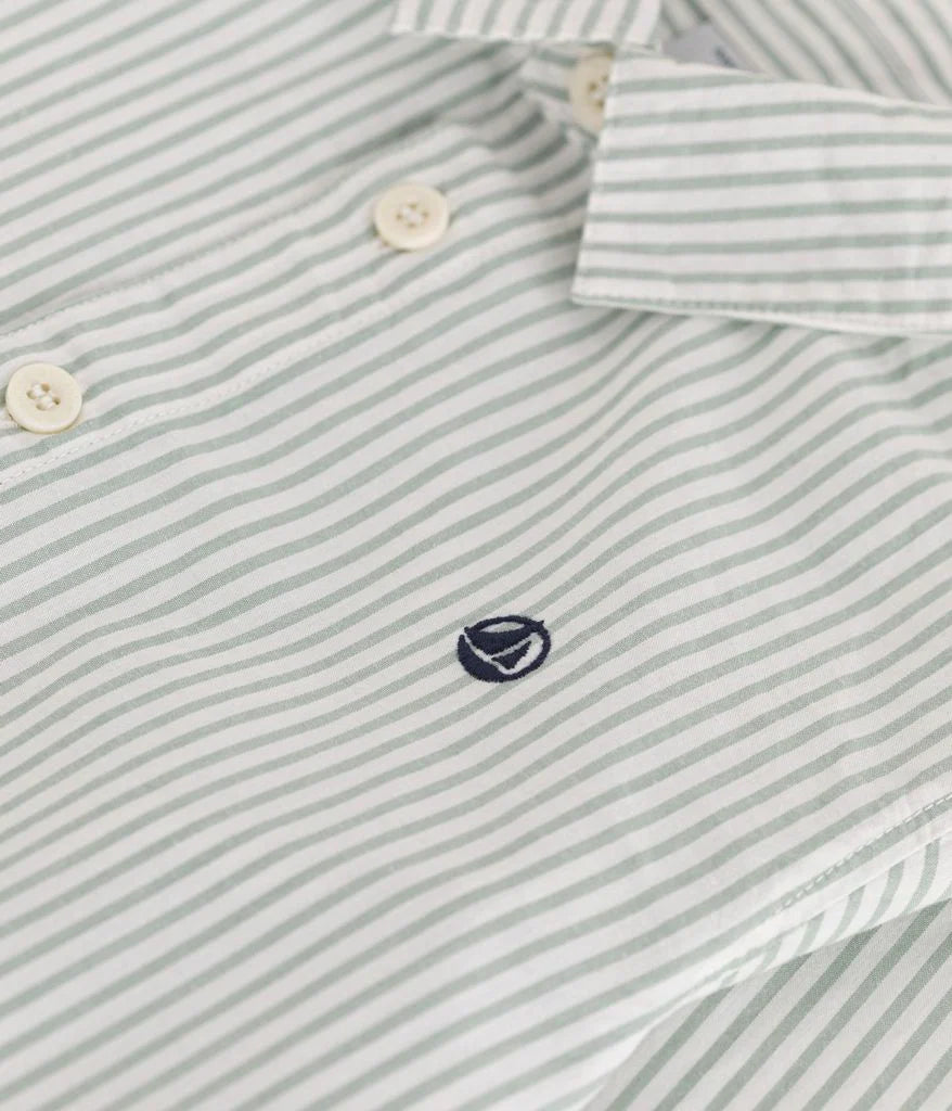 Petit Bateau boys stripe dress shirt