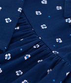 Petit Bateau girls long sleeve flower print dress