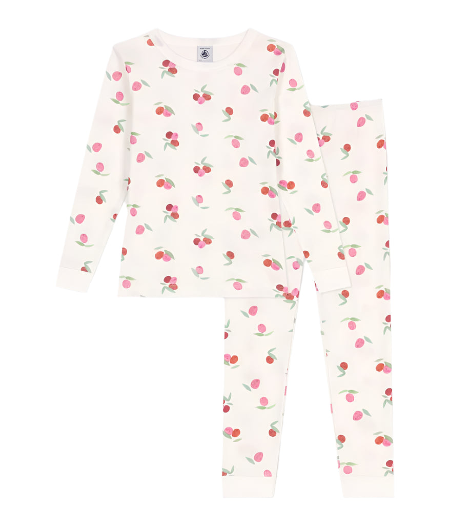 Petit Bateau girls fruit print pajamas