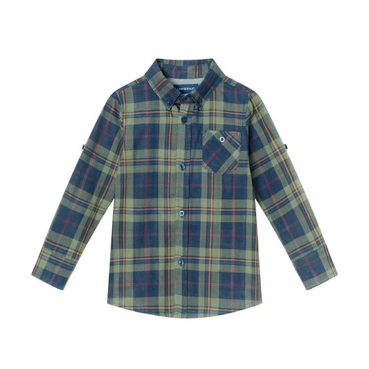 Andy & Evan toddler boys plaid shirt