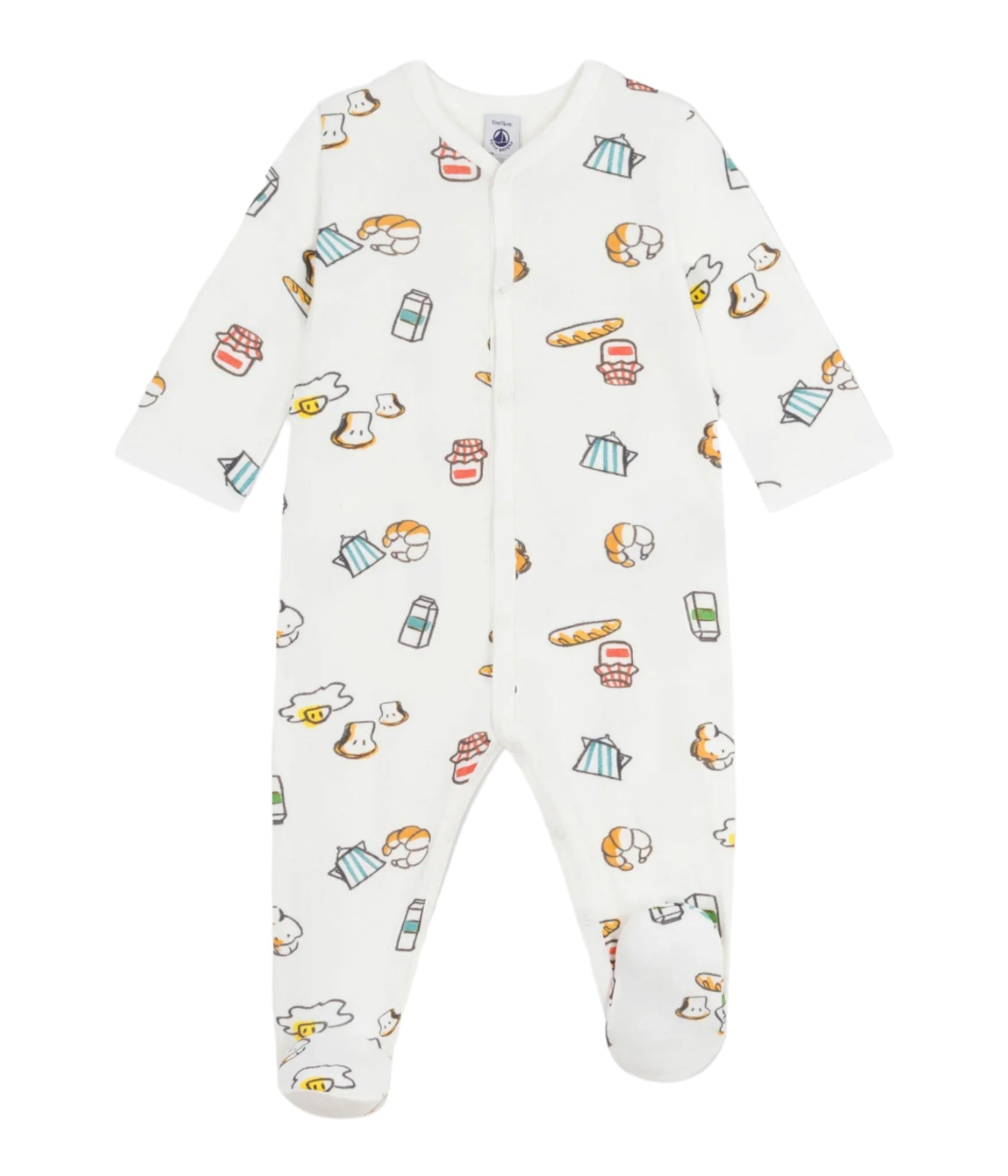 Petit Bateau infant French print footie