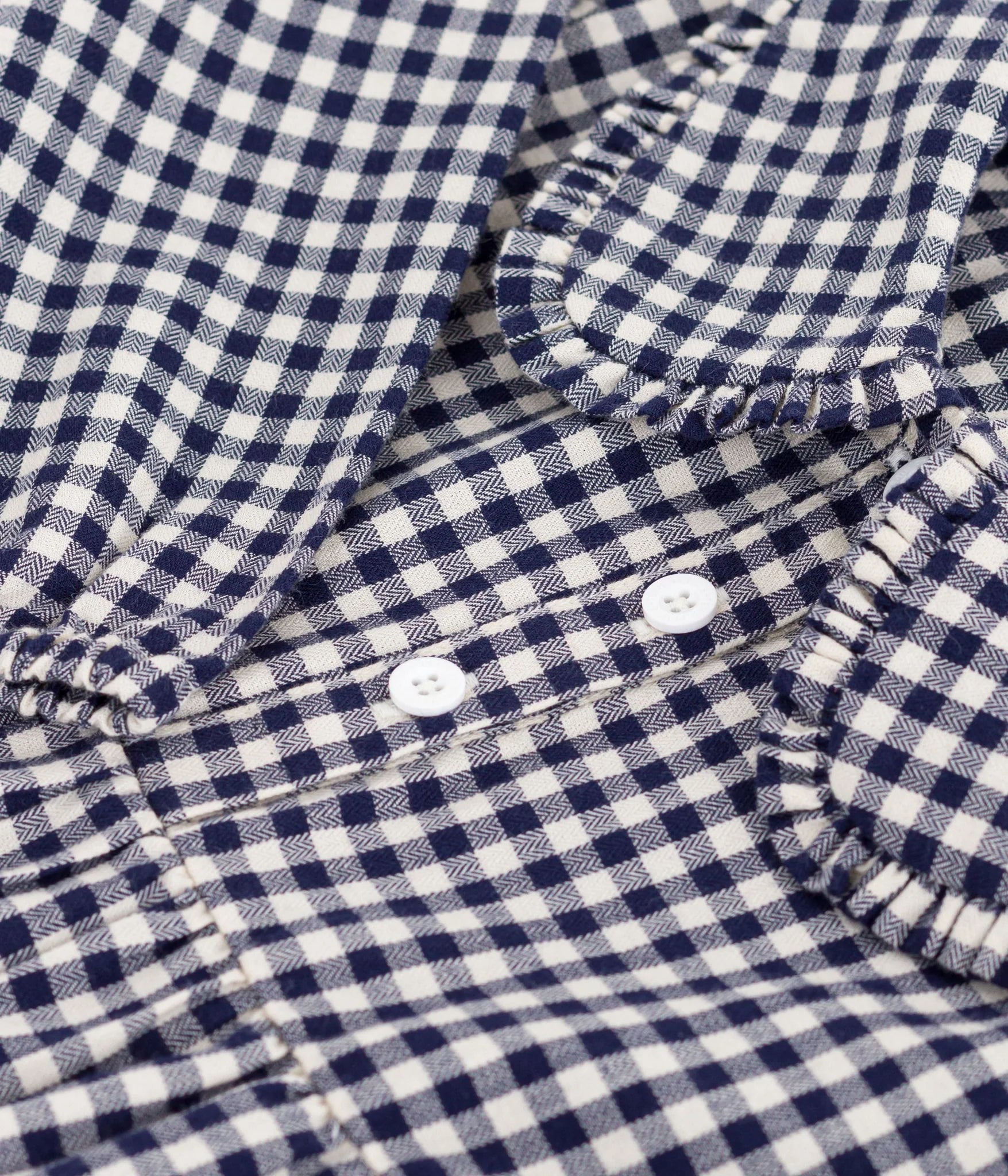 Petit Bateau girls check collared dress