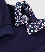 Petit Bateau girls floral collar sweatshirt