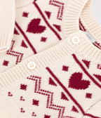 Petit Bateau infant cardigan with heart details