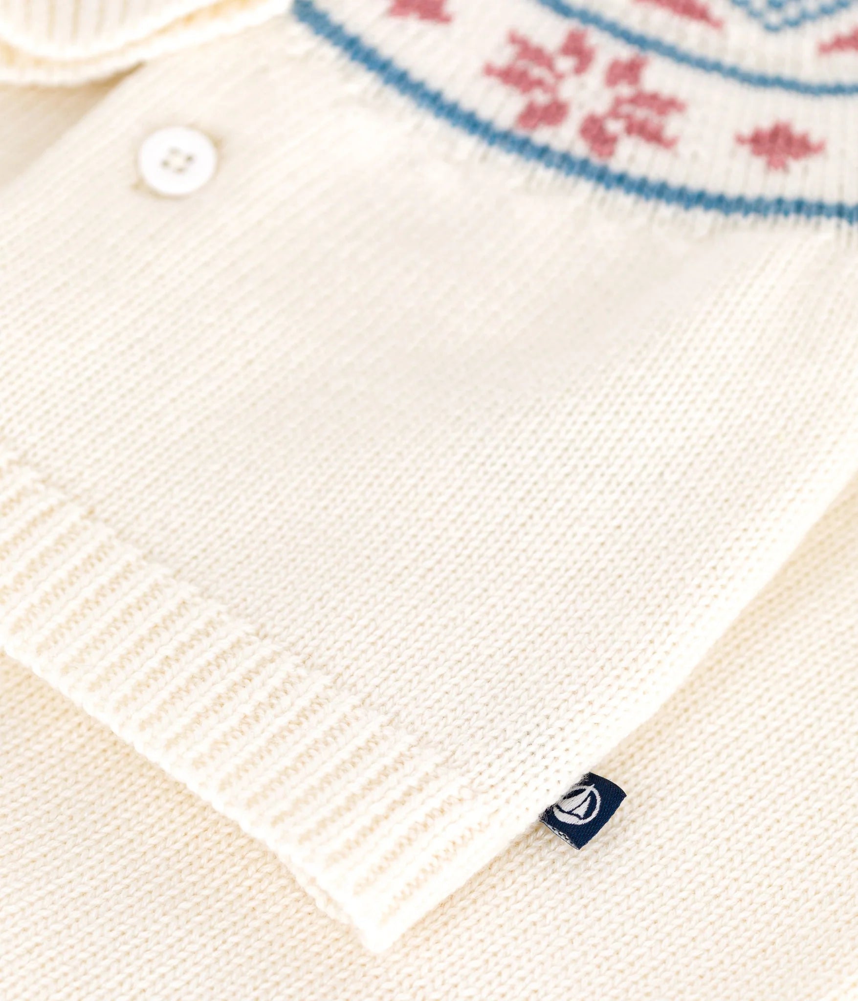 Petit Bateau infant girl fair isle sweater set