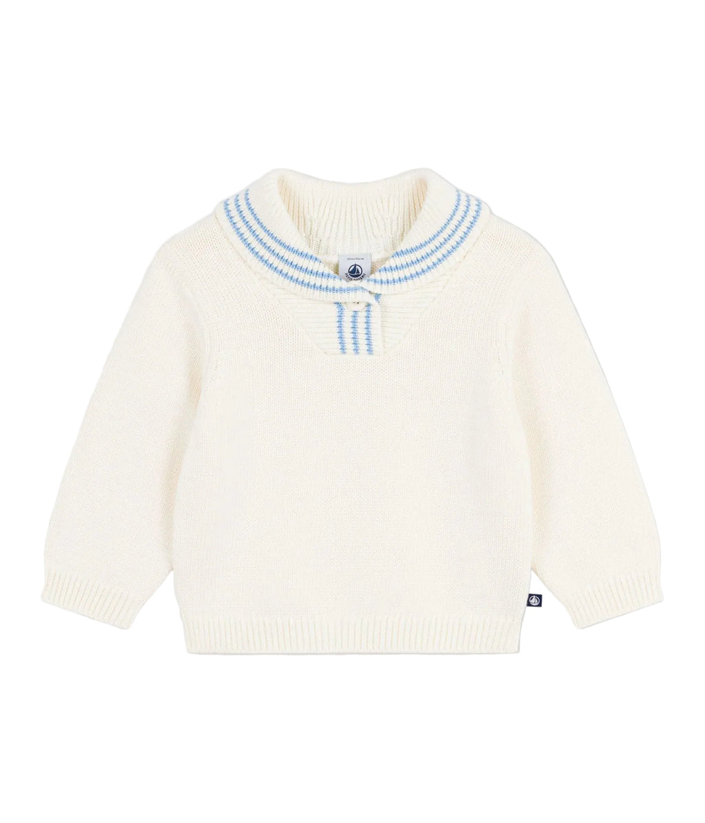 Petit Bateau infant boy sailor collar sweater