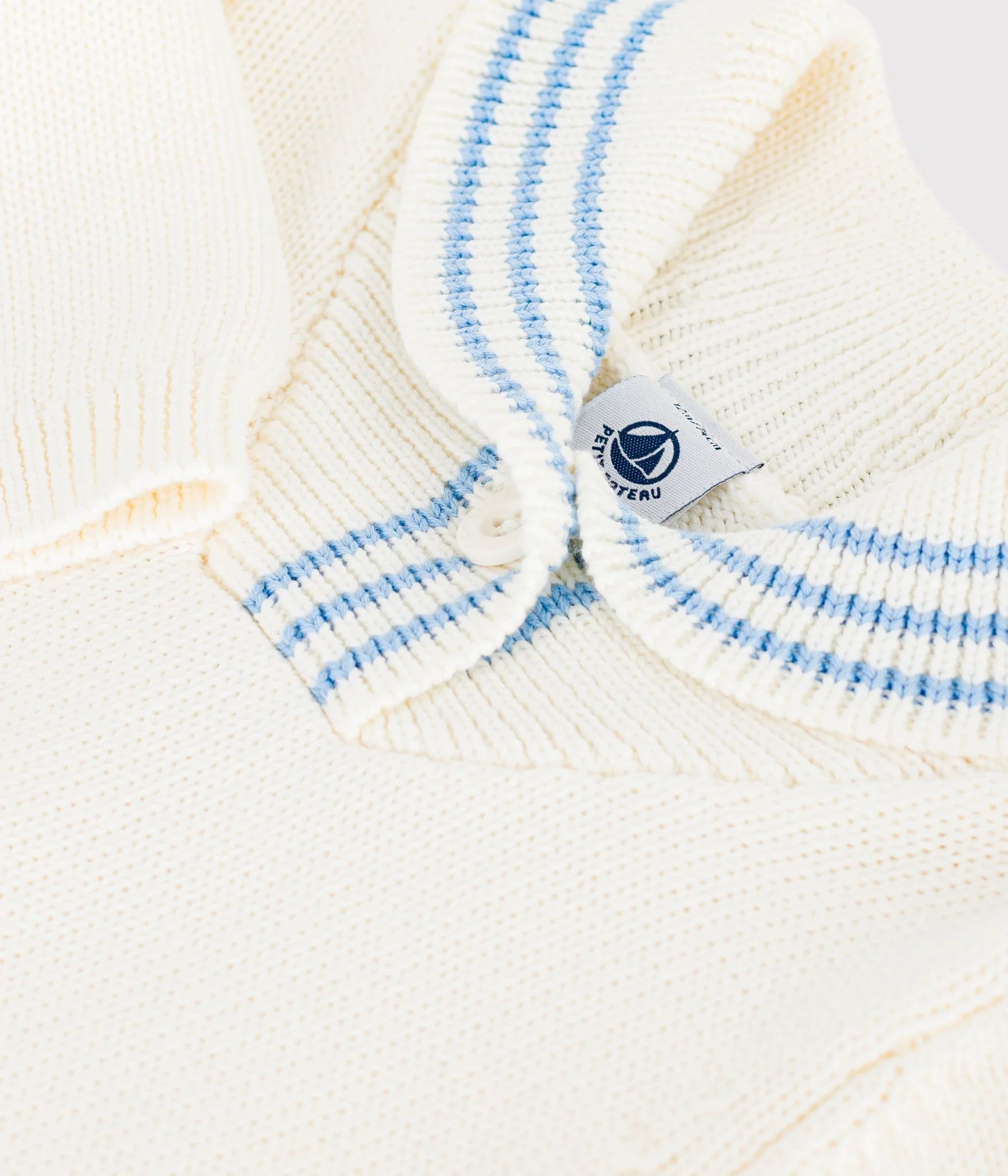 Petit Bateau infant boy sailor collar sweater
