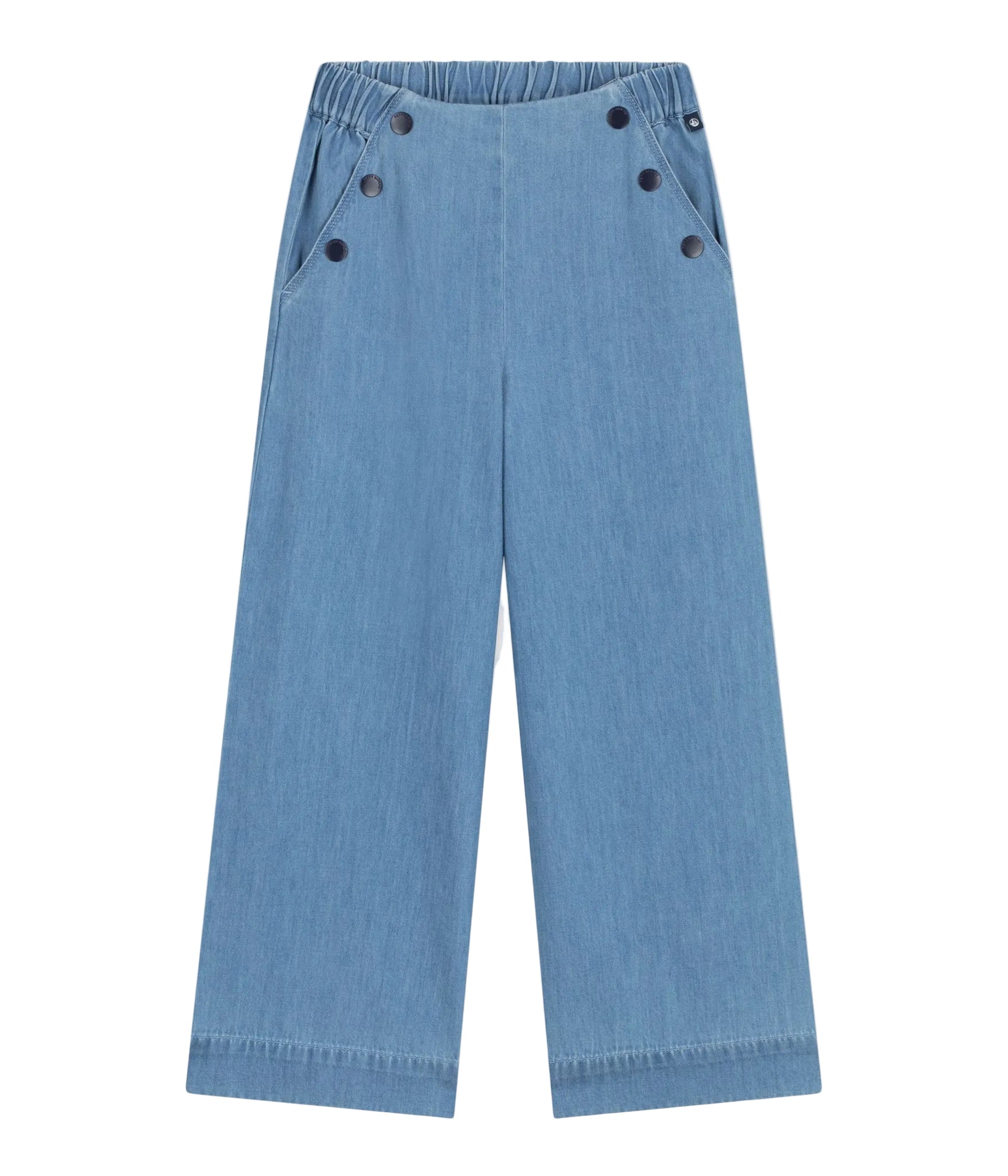 Petit Bateau girls chambray pants