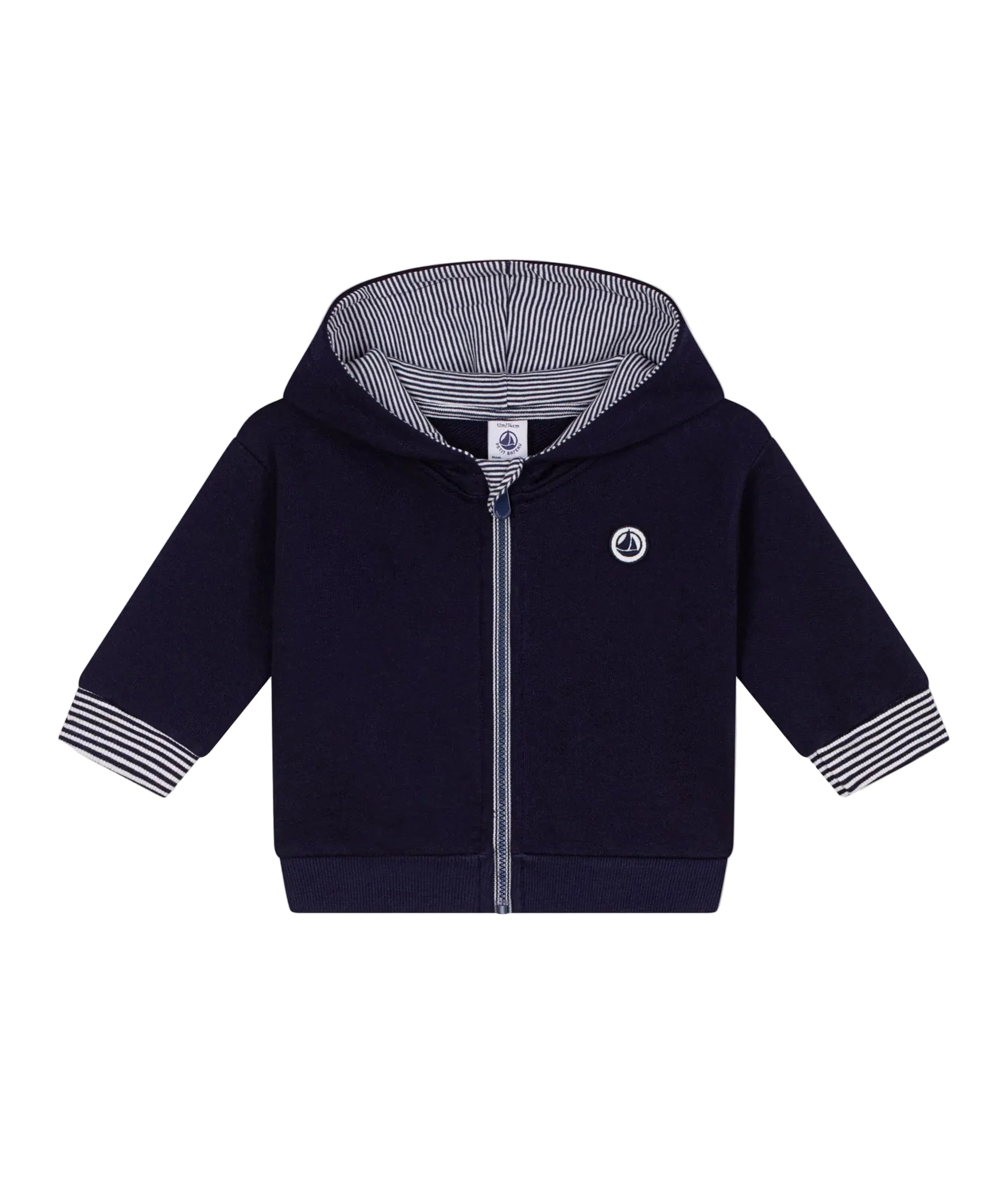 Petit Bateau infant zip hoodie