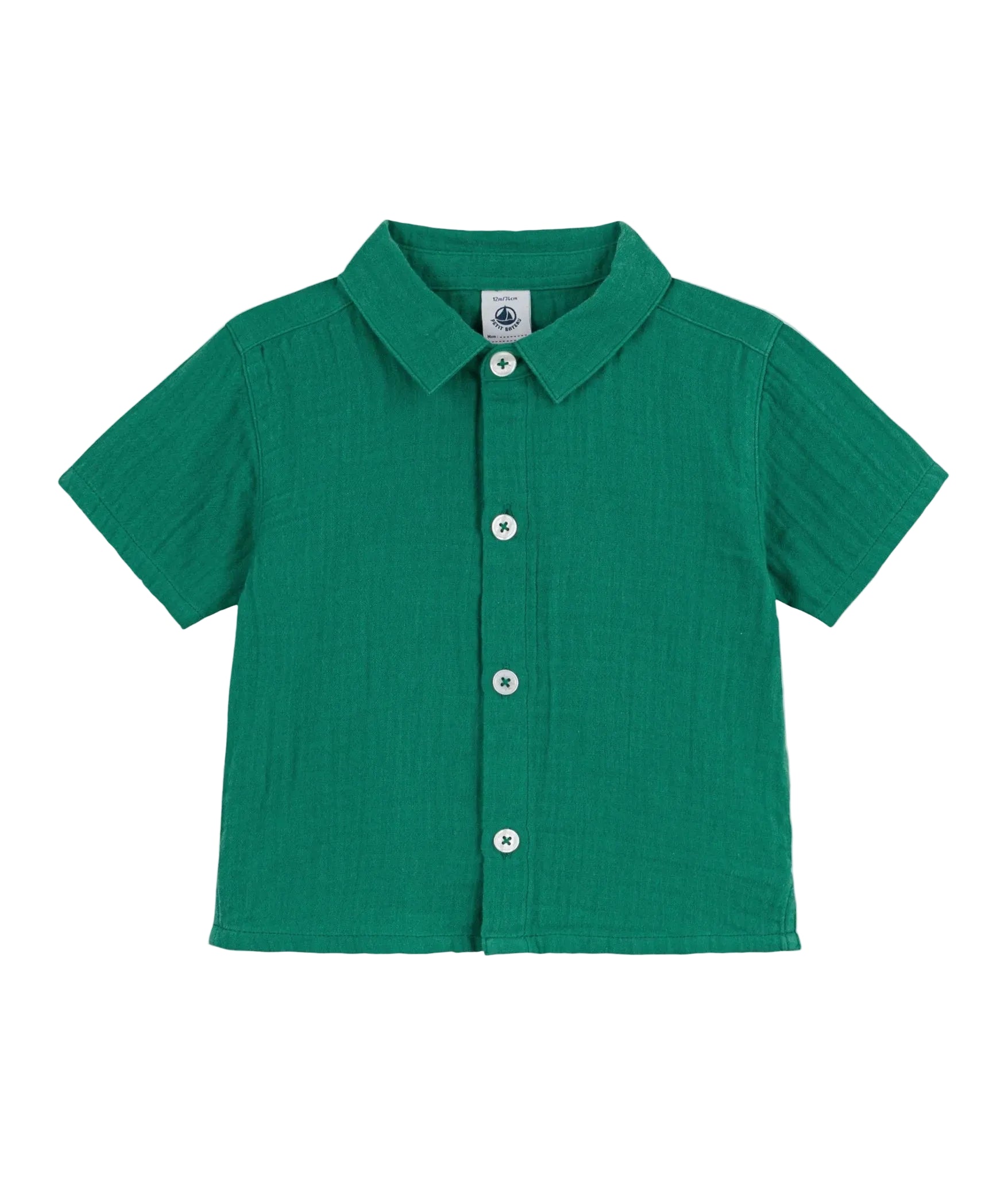 Petit Bateau infant boy gauze shirt